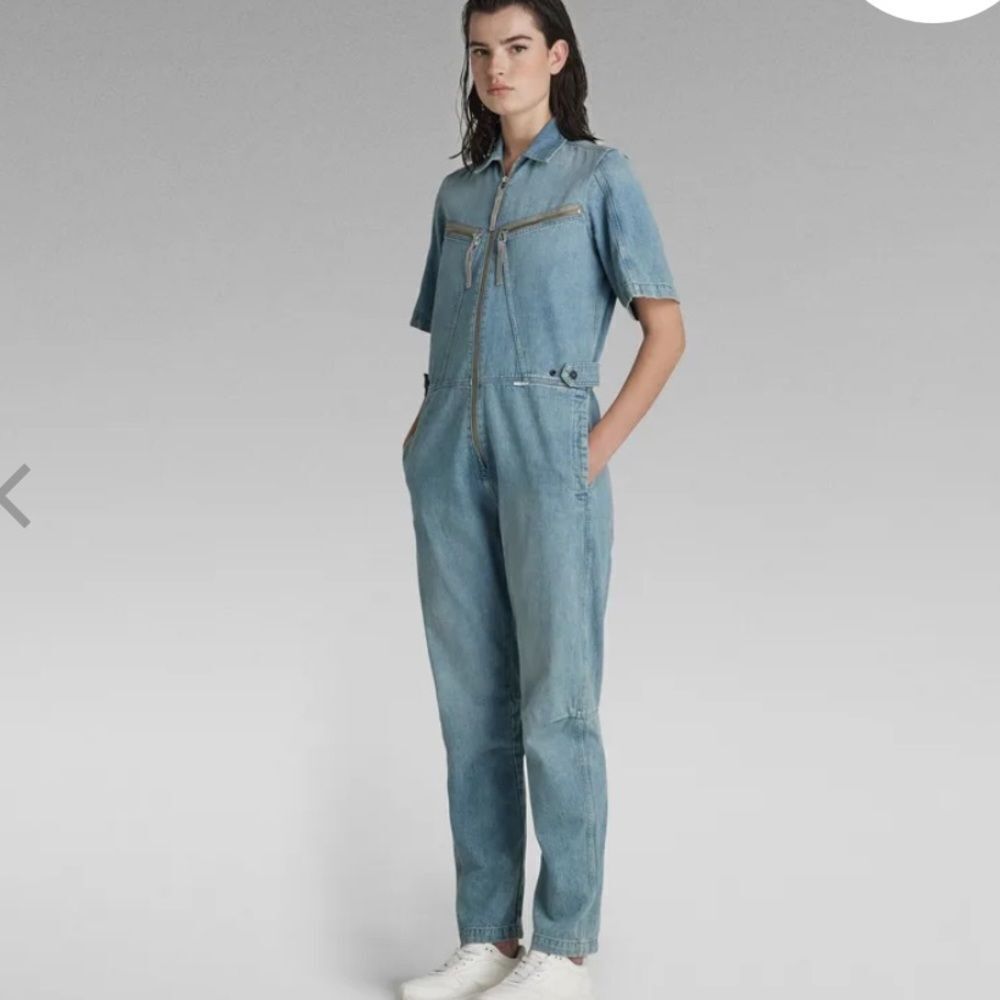 G-STAR RAW FLIGHT JUMPSUIT CAPTURE DENIM VINTAGE HAWAIIAN‎ OCEAN M R NWT